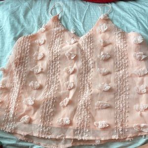 Pink Dress TankTop with puffs